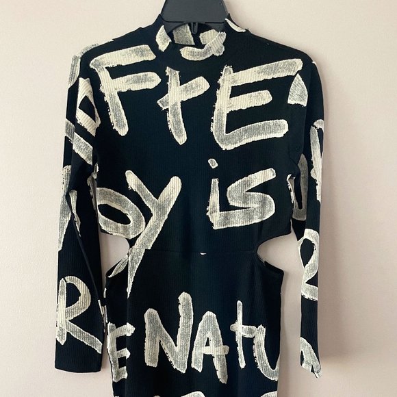 Desigual Manifesto Midi Dress size XL - RUNS SMALL - Picture 6 of 10